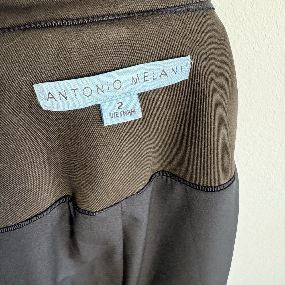 Antonio Melani 2 Blazer Jacket Double Breasted Brown Tailored Military Career - Picture 5 of 6